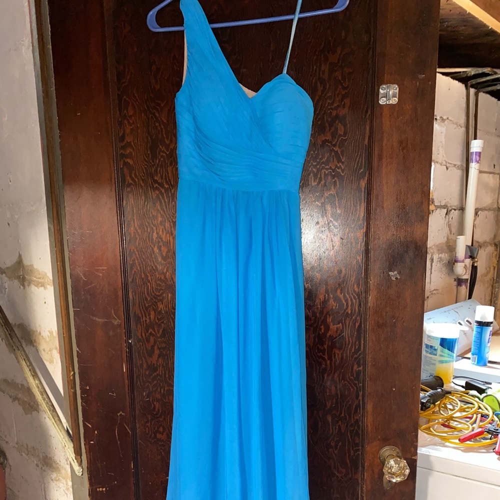 Long blue dress